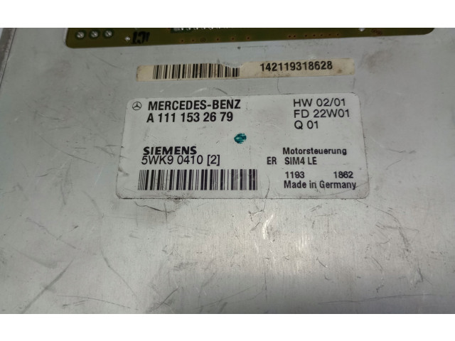 Блок управления двигателя A1111532679   Mercedes-Benz CLK A208 C208