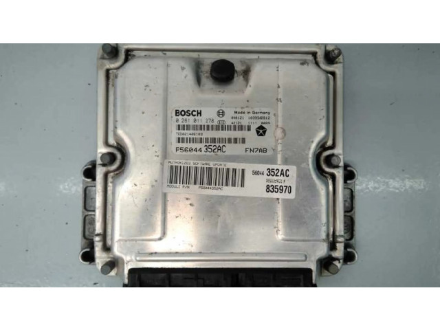 Řídící jednotka 0281011278, P56044352AC   Jeep Cherokee III KJ 2001