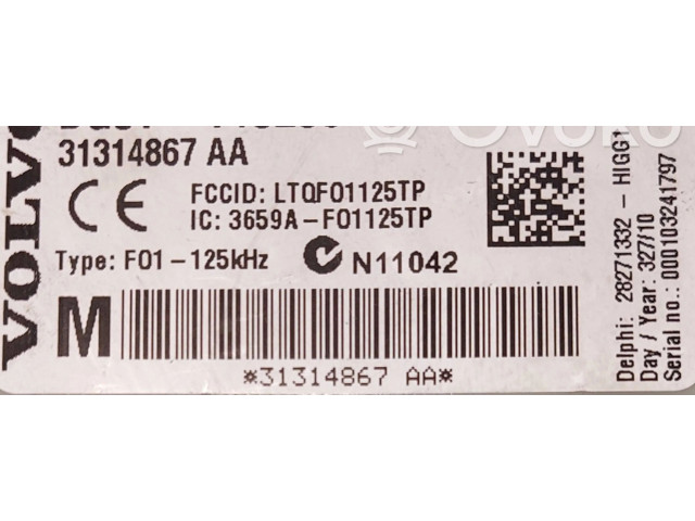   Pojistková skříňka 31314867, 31314867   Volvo XC70 2010