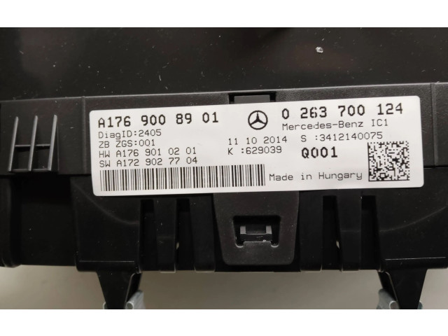 Přístrojová deska  Mercedes-Benz A W176 2014 A1769008901, 0263700124  