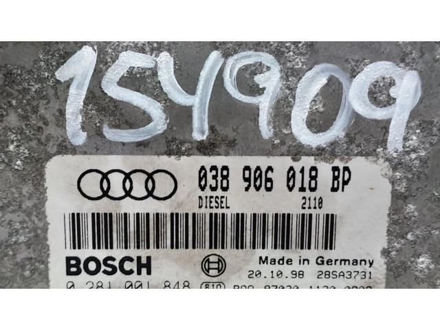 Блок управления двигателя 038906018B, 154909   Audi A3 S3 8P