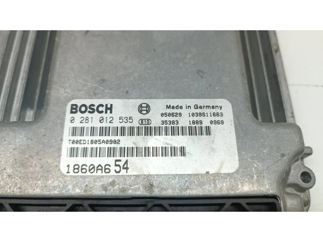 Блок управления двигателя 0281012535, 1860A654   Mitsubishi Grandis