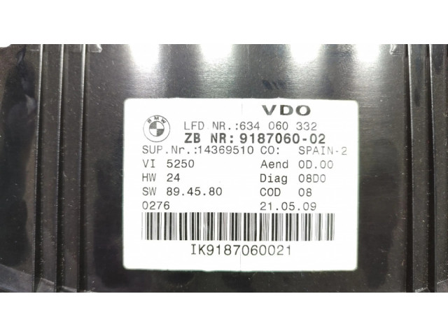 Панель приборов 9187060-02   BMW 3 E92 E93       