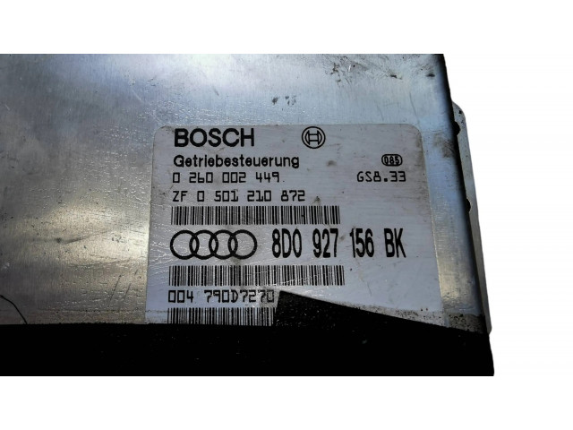 Блок управления коробкой передач 8D0927156BK, 0260002449   Audi A6 S6 C5 4B