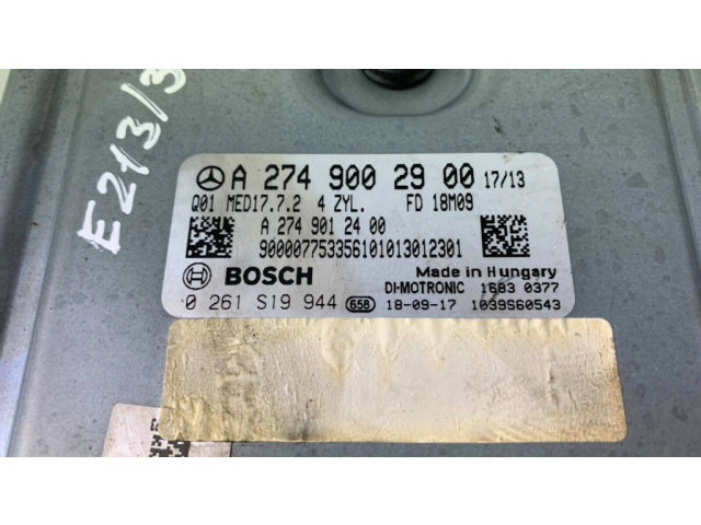 Řídící jednotka A2749002900, A2749012400   Mercedes-Benz E W213 2017