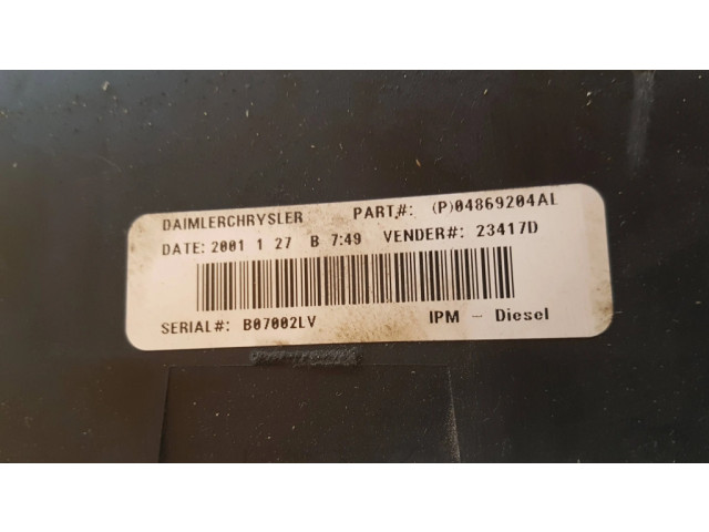   Pojistková skříňka 04869204AL, 23417D   Chrysler Voyager 2003