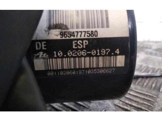 Jednotka ABS 9654777580   Peugeot 207 CC 2005
