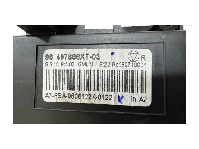 Блок управления климат-контролем 96497866XT03   Peugeot 207
