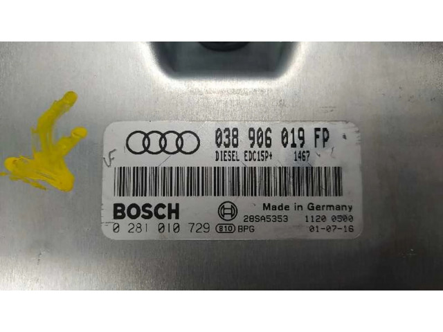 Блок управления двигателя 038906019FP, 0281010729   Audi A4 Allroad