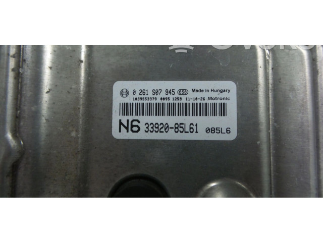 Блок управления двигателя 3392085L61, 0261S07945   Opel Agila B