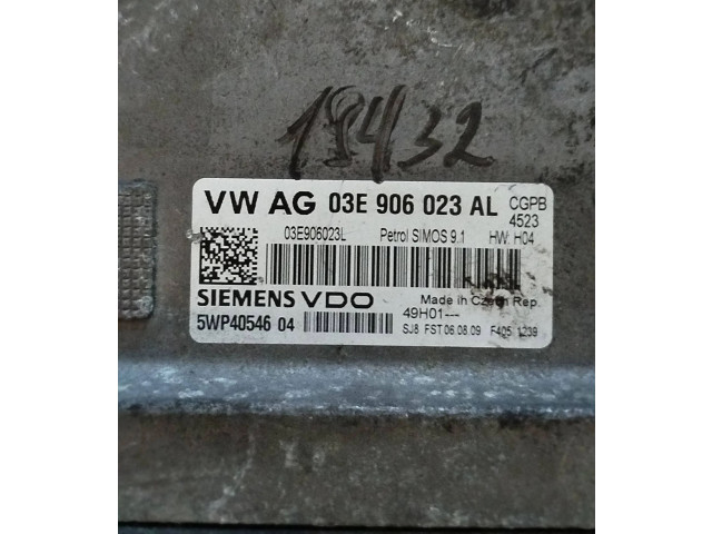 Блок управления двигателя 03E906023AL, 5WP4054604   Skoda Fabia Mk3 (NJ)