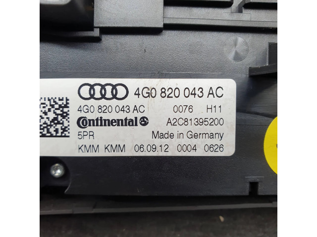 Блок управления климат-контролем 4G0820043AC   Audi A6 S6 C7 4G