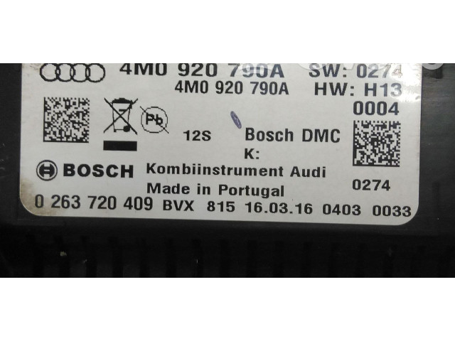 Přístrojová deska  Audi Q7 4M 2016 4M0920790A  