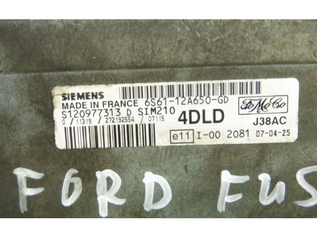 Блок управления двигателя 6S6112A650GD, 6S6112A650GD   Ford Fusion