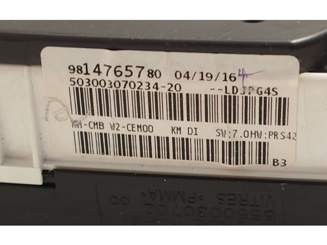 Přístrojová deska  Peugeot 508 2016 9814765780, 9814039880  