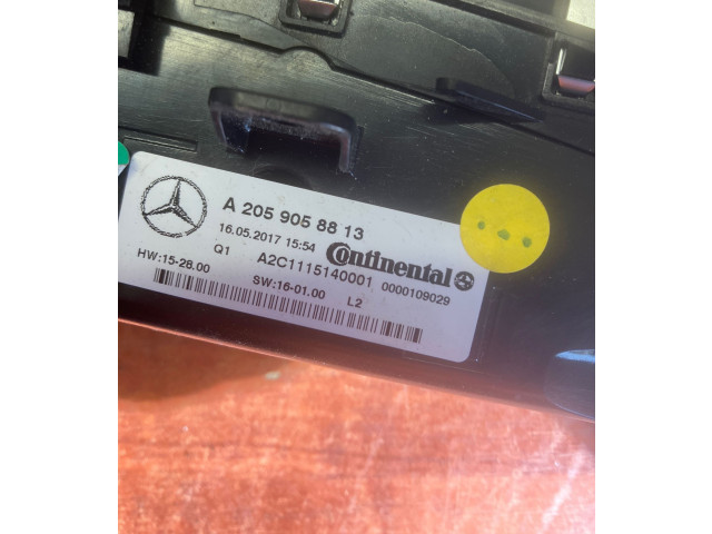 Блок управления климат-контролем A2059058813, 0000109029   Mercedes-Benz C W205