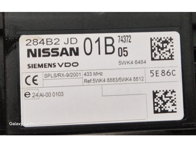 Комфортный модуль 284B2JD01B, 5WK46484   Nissan X-Trail T31 2008