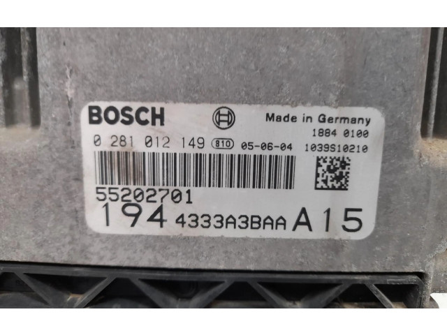 Řídící jednotka 0281012149   Fiat Croma 