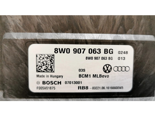 Блок комфорта 8W0907063BG, 8W0907063   Audi Q7 4M   