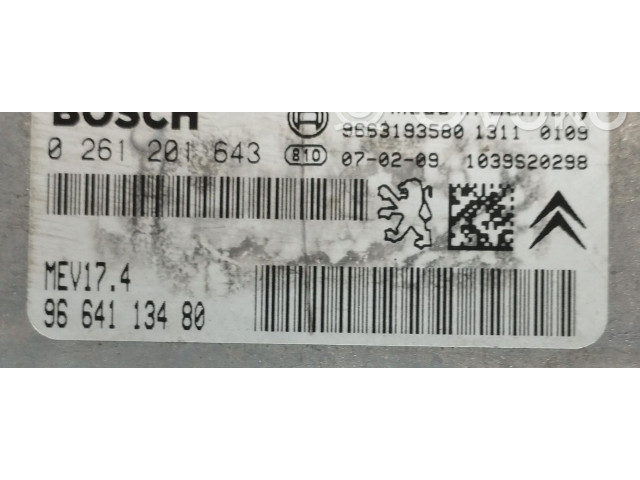 Řídící jednotka 0261201643, 0261201643   Peugeot 207 2007