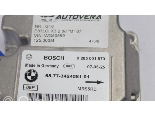 Блок подушек безопасности 3424581   BMW X3 E83