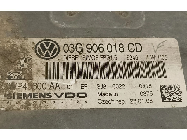 Řídící jednotka 03G906018CD   Volkswagen Passat Alltrack 2008