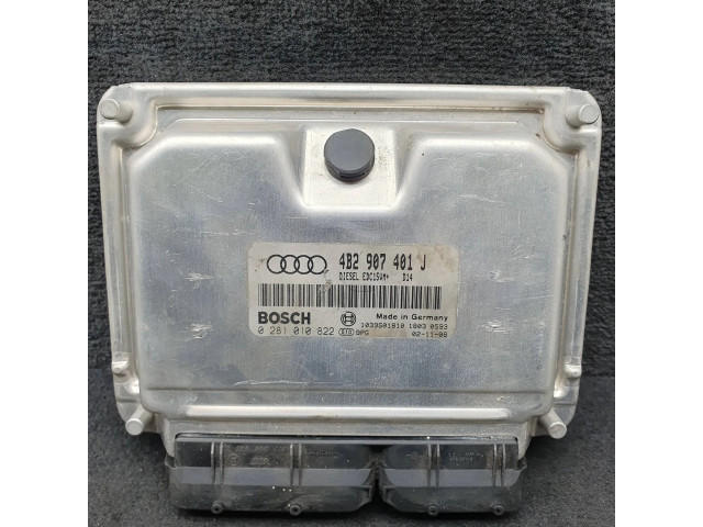 Блок управления двигателя 4B2907401J, 0281010822   Audi A6 S6 C5 4B