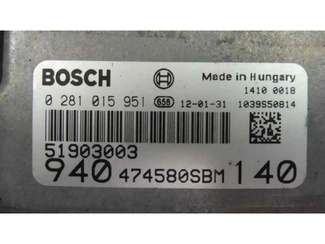 Řídící jednotka 51903003, 0281015951   Alfa Romeo Giulietta 2012