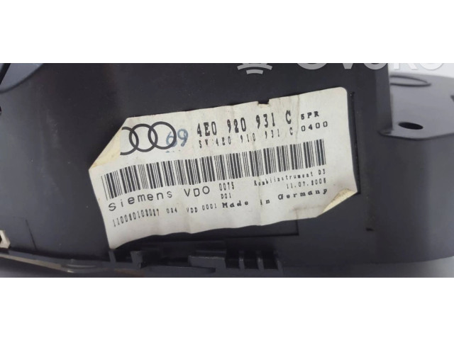 Панель приборов 4E0920931C   Audi A8 S8 D3 4E       