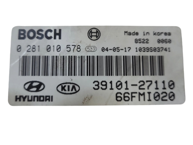 Řídící jednotka 3910127110, 0281010578   Hyundai Trajet 2005