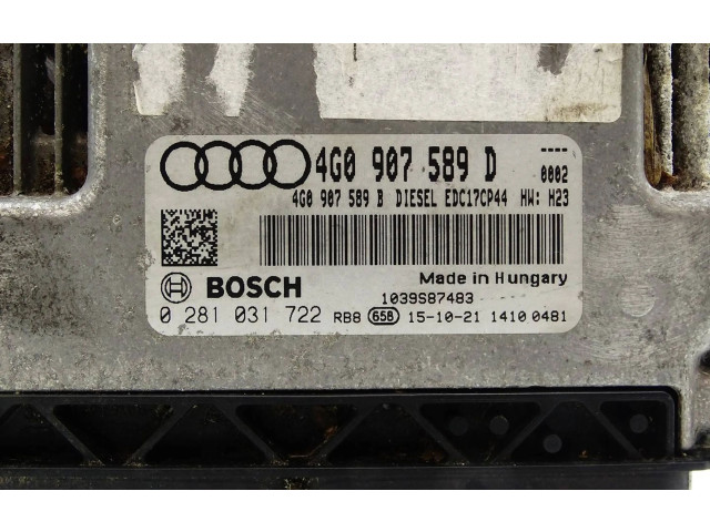 Řídící jednotka 4G0907589D, 4G0907589B   Audi A7 S7 4G 2016