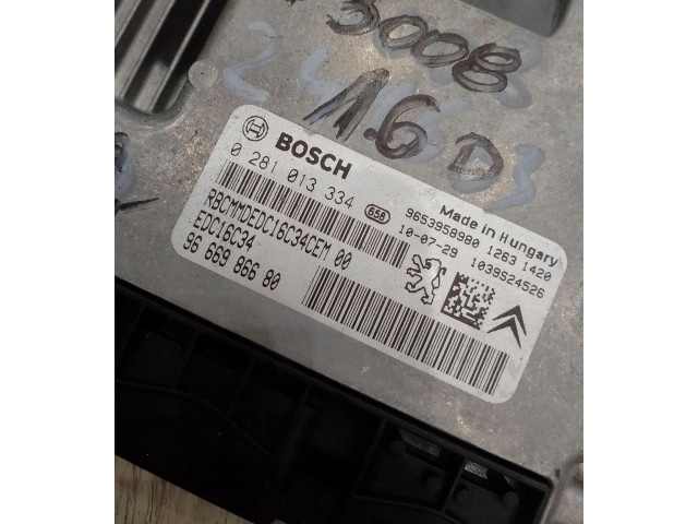 Řídící jednotka 0281013334   Peugeot 3008 I 2012