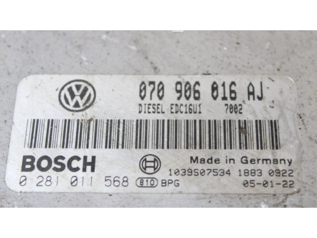 Řídící jednotka 0281011568   Volkswagen Transporter - Caravelle T5 2005