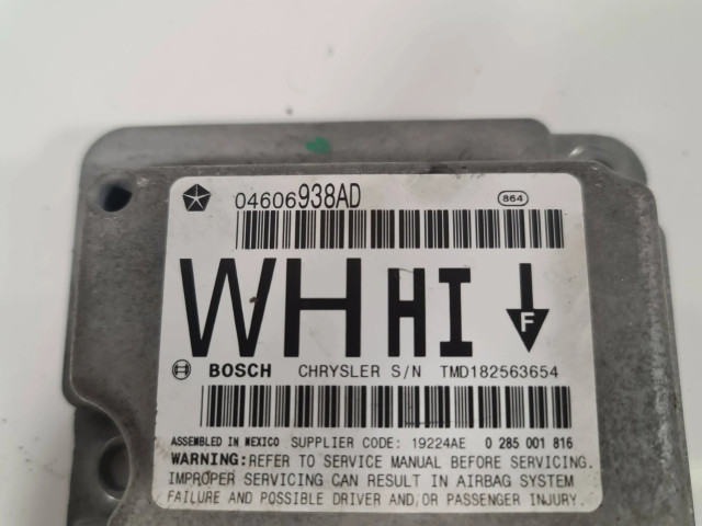 Блок подушек безопасности 04606938AD, 0285001816   Jeep Grand Cherokee (WK)