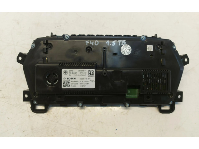 Přístrojová deska  BMW 1 F40 2021 5A4B492  