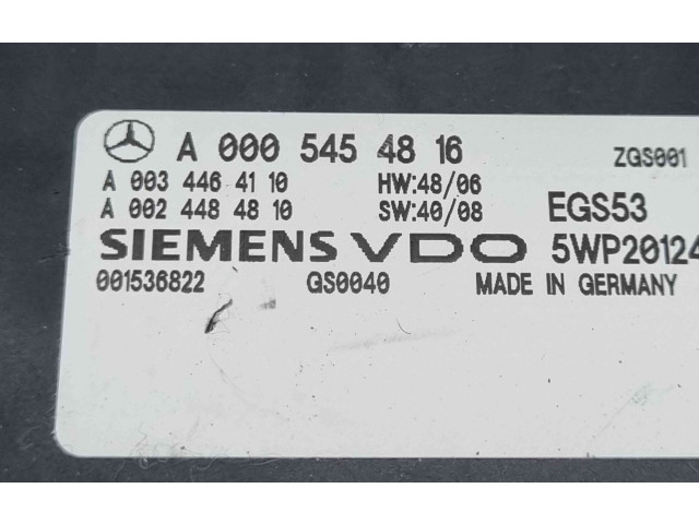 Блок управления коробкой передач A0005454816   Mercedes-Benz C W204