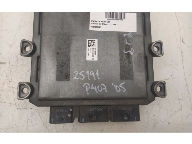 Řídící jednotka 5WS40264GT, SW9663007980   Peugeot 407 2005