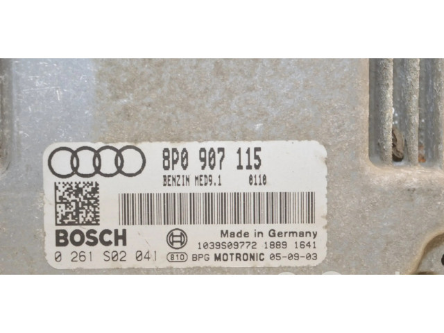 Блок управления двигателя 0261S02041, 8P0997020X   Audi A3 S3 8P