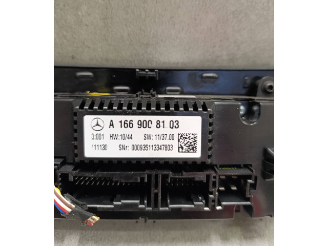 Блок управления климат-контролем A1669008103, HW1044   Mercedes-Benz ML W166