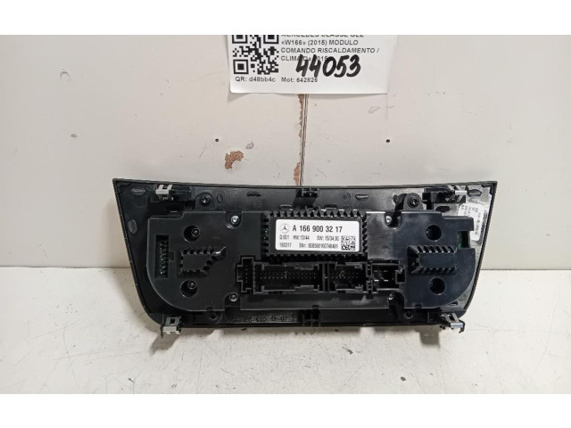 Блок управления климат-контролем A1669003217, 642826   MercedesBenz GLE (W166 - C292)