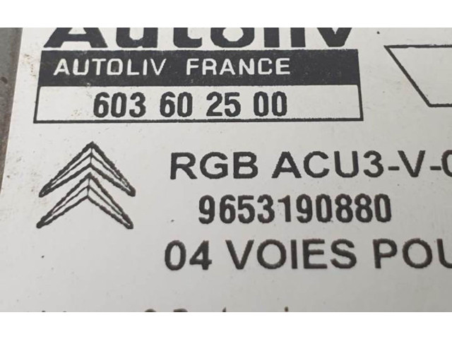 Блок подушек безопасности 603602500   Peugeot Partner