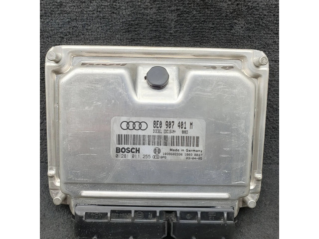 Блок управления двигателя 8E0907401M, 0281011255   Audi A6 S6 C5 4B