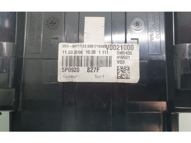 Панель приборов 5P0920827F   Seat Altea XL       
