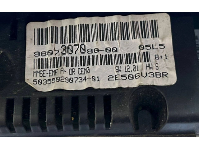 Дисплей    9807307080, 503550290734   Peugeot Expert