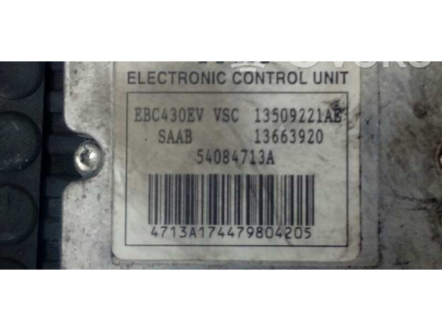 Jednotka ABS 13509221AE, 54084713A   Saab 9-3 Ver2 2005