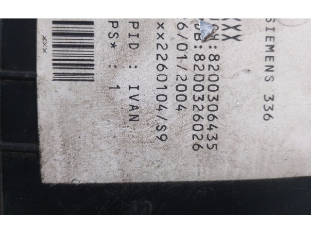 Pojistková skříňka Řídící jednotka BSM 8200306435, S118400320C   Renault Megane II 2004