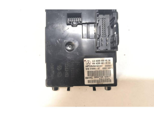 Блок управления климат-контролем A2059009230, 5HB01089542   Mercedes-Benz C W205