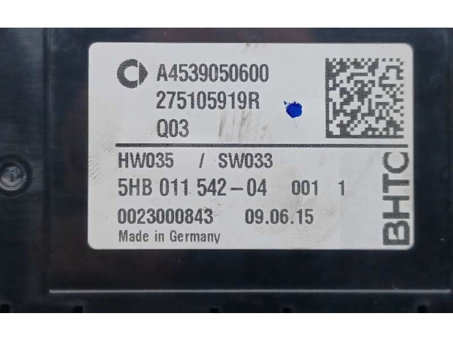 Блок управления климат-контролем A4539050600, A4539050600   Smart ForTwo II