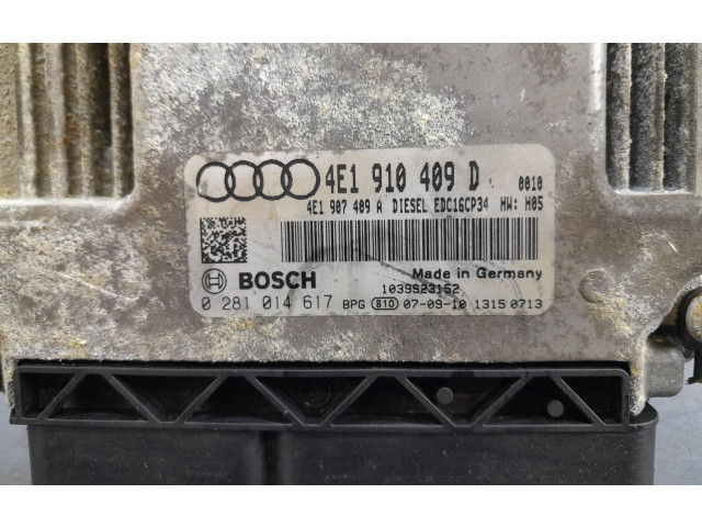 Řídící jednotka 4E1910409D, 4E1910409D   Audi A8 S8 D3 4E 2007