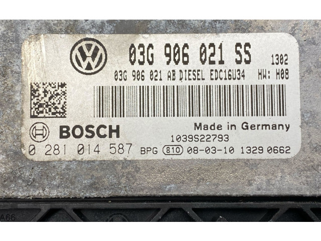 Řídící jednotka 03G906021AB, 03G906021SS   Skoda Octavia Mk2 (1Z) 2008